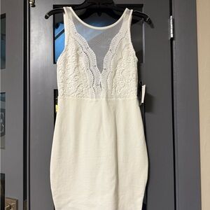 Lulu's White Lace Bodycon Dress